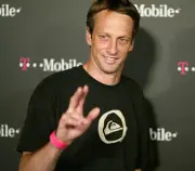 Tony Hawk at T Mobile Action Sports Team Hosts Action Packed Arri- 2003 Photo