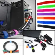 Reusable Nylon Magic Tape Cable Ties Cord Straps Hook Computer Organiser Loop