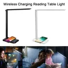 USB LED Desk Lamp Bedside Wireless Charging Touch Sensor Reading Dimmable Light