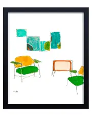 Ready2HangArt Minimal Leisure Framed Print Wall Art