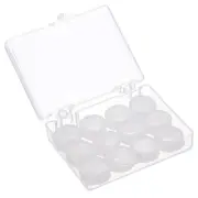 12 Pcs Silicone Earplugs, Ear Plugs for Sleeping Noise Cancelling, White