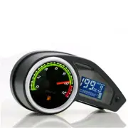 LCD Digit RPM Motorcycle Speedometer Tachometer Gauge Odometer Waterproof