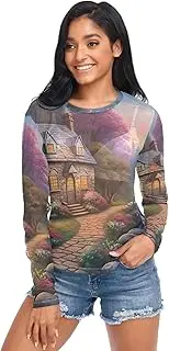 [RPLIFE] Stone Cottage Womens Mesh Long Sleeve Top, Sexy Mesh Tops for Women S-XXL