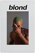 Frank Ocean Poster Blond Album Cover Poster Canvas Painting Wall Art Picture Home Decor Print For Bedroom Living Room Dorm Study Bar Office 12x18inch(30x45cm)