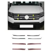 For Volkswagen Crafter Van Chrome Front Grille Moldings Trim Set 4 Pcs 2017 +