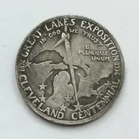 在飛比找樂天市場購物網優惠-1936克利夫蘭市百周年紀念半美元 外國紀念幣仿古錢幣硬幣收