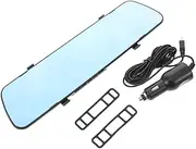 SEWACC Car Rearview Mirror Dash Cam High Definition Wide Angle 170° Reverse Assistance Single Lens Compact Design