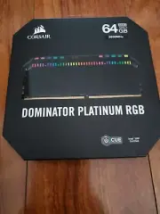 CORSAIR DOMINATOR PLATINUM RGB 64GB: 2 x 32GB DDR4 DRAM 3600M CMT64GX4M2C3600C18