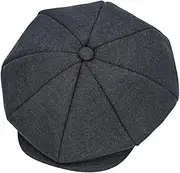 [LETSIQS] Wool Newsboy Cap for Men Women Classic Vintage Gatsby Lvy Cabbie Hat Flat Beret Cap