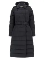 [Burberry] Burberry-Padded Trench Coat Puffer Jackets Nero-Donna M