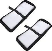 EXQUIMEUBLE 2Pcs Oxford Cloth CD Storage Bag Zipper Case for Discs Portable CD Organizer Pouch for Home Cinema Car Use Protects Against Dust and Scratches