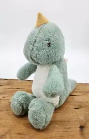 New Albetta Dino T-Rex Recycled Fur Toy Plush Dinosaur Stuffed Animal 9.5 in