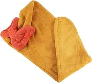 IWOWHERO Quick Dry Coral Fleece Hair Drying Hat for Lightweight Shower Hair Turban with Stylish Bow Super Absorbent for Home Use Travel for Bathing