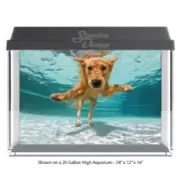 Golden Labrador Retriever Polyester Fish Tank Glass Backdrop Aquarium Background
