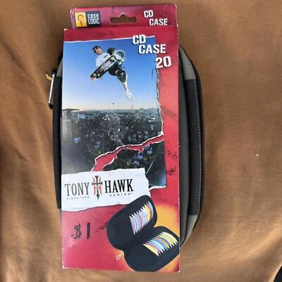 VTG Y2K 2003 TONY HAWK CaseLogic 20 CD DVD Case Free Fast Shipping