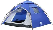 3 to 4 Person Tent with Screened Entrance and Easy Quick Setup That is Water Resistant for Outdoors, Camping, Hiking
