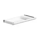 Oikiture Under Desk Drawer Pull-Out Drawer Sliding Tray White