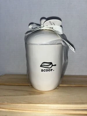 Rae Dunn Scoop Sugar Bowl Canister with Lid Ceramic Farmhouse Artisan Collection