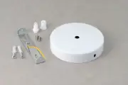 Canopy - lamp connection box - white matt - pendant lamp - pendant light - 4 in