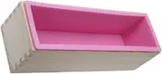 VILLFUL 1 Set Soap Molds Craft Rectangular Cookie Molds Rectangular Soap Mould Soap Cutters for Soap Making Handmade Soap Chocolate Molds Chocolate Candy Molds DIY Kits Wooden Pink