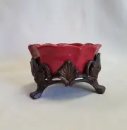 BELAVERRA VENETIAN SCROLL Paprika Red Wine Coaster/Nut Bowl