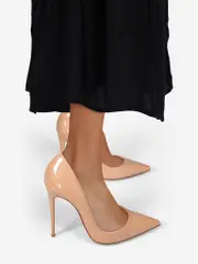 Beige Patent So Kate Pumps