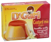 D'Gari Custard Mix Flan Vanilla with Caramel