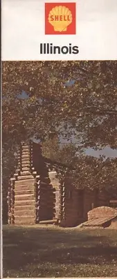 1967 Shell Road Map: Illinois NOS