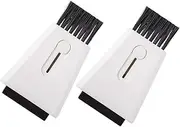 Mobestech 2pcs Double-ended Cleaning Brush Keyboard Cleaner Brush Keyboard Cleaning Brush Camera Cleaning Brush Desktop Cleaning Brush Multipurpose Corner Cleaning Brush Digirig