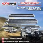 4X4FORCE Steel Side Steps & Rock Sliders for Nissan Navara D21 D22 D23 D40 NP300 (for: Nissan)