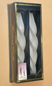 Vintage Spiral Mozart Art Candles Handmade New in Box Montanna HONG KONG