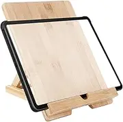 Tablet Holder for Desk – Portable Device Cradle, Adjustable Desktop Mount | Effective Colony Remover Destroys Trail, Charging Slot Design Increases Convenience for Textbook, Tablet, Cookbook, Kitchen