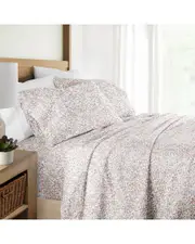 Home Collection 300 Thread Count 4pc Cotton Pattern Sheet Set