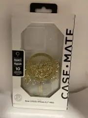 Case-Mate Karat Marble with MagSafe Case - iPhone 14 Pro - Gold 6.1”