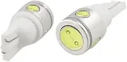 Ruilogod 2 Pcs Car Auto T10 Socket 2.5W White Light Plate Dashboard Side Lamps