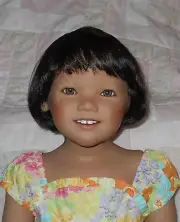 Playhouse EDEN Doll Wig SIZE 14/15 DARK BROWN Doris Day, Paige, Bobbed Style NWT