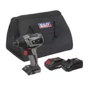 Sealey Brushless Impact Driver Kit 1/4" Hex 20V 2Ah SV20 Series CP20VIDXKIT1
