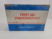 Vintage Johnson & Johnson Standard Industrial First Aid Kit Metal Box #8116 NIB