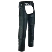 Vance Leather Four Pocket Top Grain Leather Chaps with Removable Liner