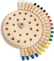 Mumoo Bear New Children Wooden Memory Matchstick Chess Game, Educational Intelligent Logic Game and Brainteaser Children Early Educational Family Party, One Size