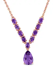 Rina Limor Silver 3.00 ct. tw. Amethyst Necklace