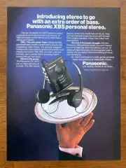 1988 Panasonic XBS Personal Stereo Vintage Print Ad/Poster Pop Art Decor