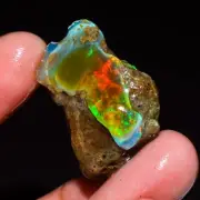 Ethiopian Opal Rough 100% Natural Gemstone Raw 21 Ct. 26x20x9 mm AQ-564