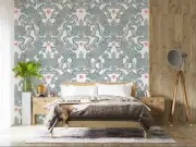 3D Floral Seamless Wallpaper Wall Mural Removable Self-adhesive 38