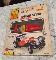 Buruago Jaguar Targo Florio SS100 Diecast Model Kit mint in box old store stock