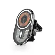 Sansai Magnetic Wireless Hands Free Car Phone Charger 15W For iPhone Black