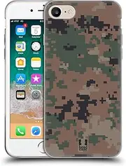Head Case Designs Marpat Woodland Military Camouflage Series 2 Gel Case [Military Grade Protection] Compatible with Apple iPhone 7/8 / SE 2020 & 2022