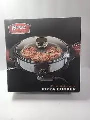 NEW...Parini Appliances 12" Non-Stick Electric Pizza Cooker. Indoor Pizza Maker.