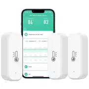 FOHOA 3 Pack Smart WiFi Hygrometer Thermometer Sensor