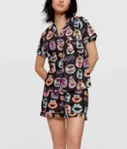 NEW PETER ALEXANDER SESAME STREET MONSTERS SHORTIE PJ SET WOMENS XL RRP$129